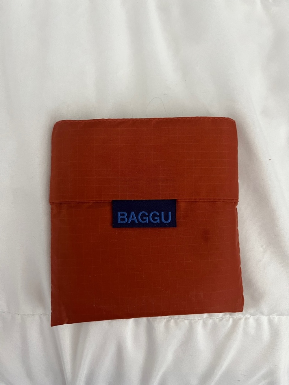 BAGGU Reusable Tote Bag, Discontinued Burnt Orange Color